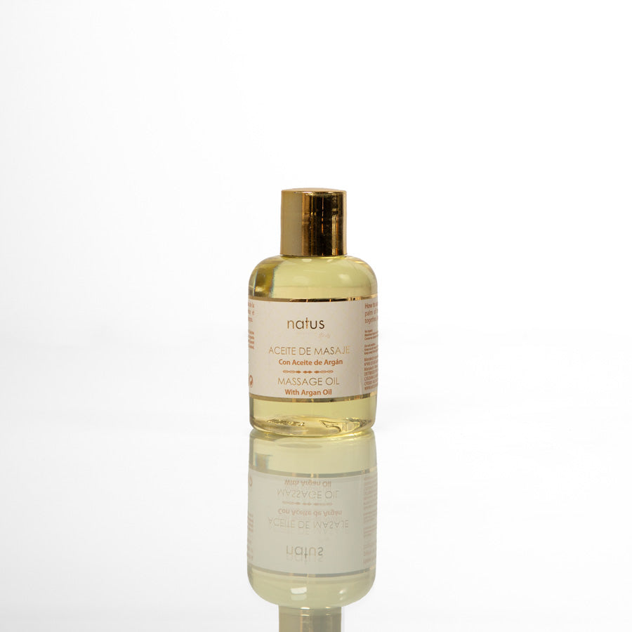 Aceite de masaje con aceite de argán y flor de azahar