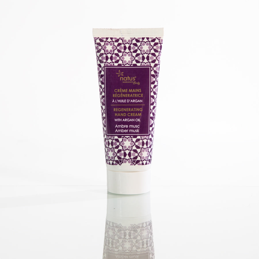 Regenerating hand cream with Amber Argan and Musk oil