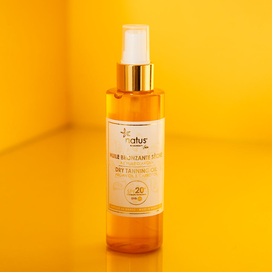 Aceite Bronceador Seco con aceite de Argán y Zanahoria SPF20