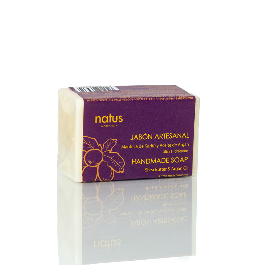 Jabón artesanal Terapéutico Ultra Hidratante con Manteca de Karité y Aceite de Argán