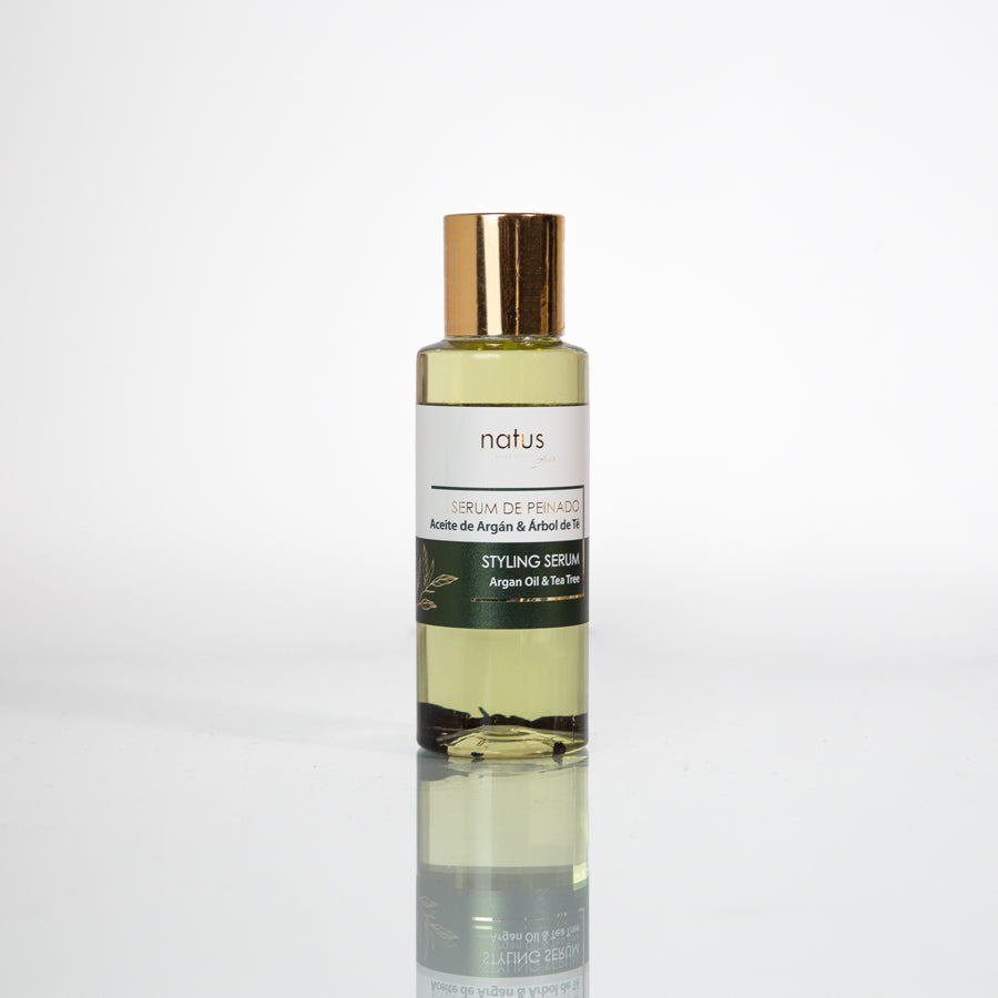 Aceite de peinado con aceite de Argán y árbol de té