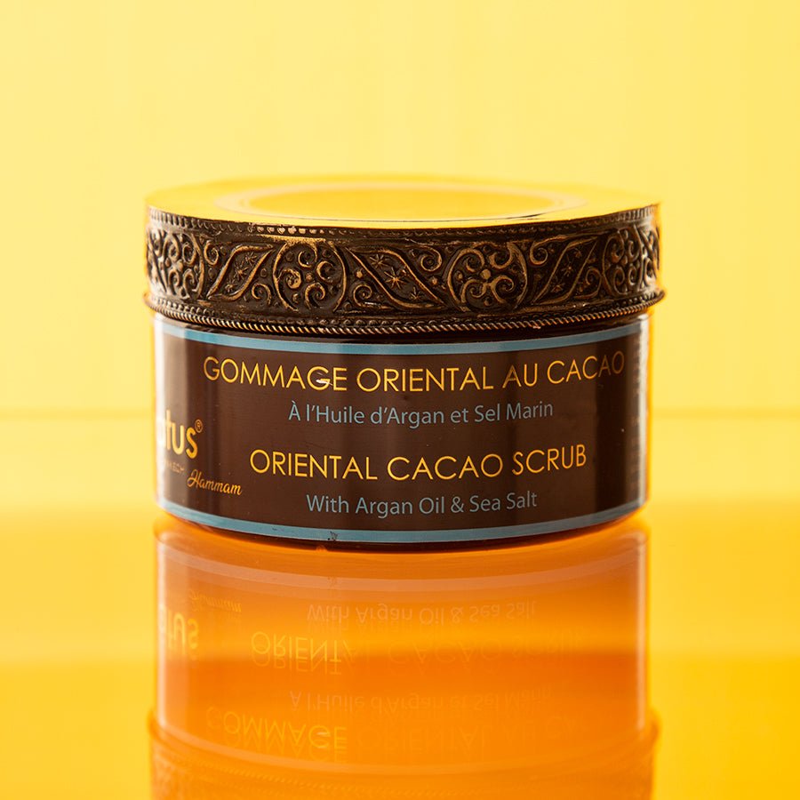 Exfoliante Oriental de Cacao con Aceite de Argán y Sal Marina