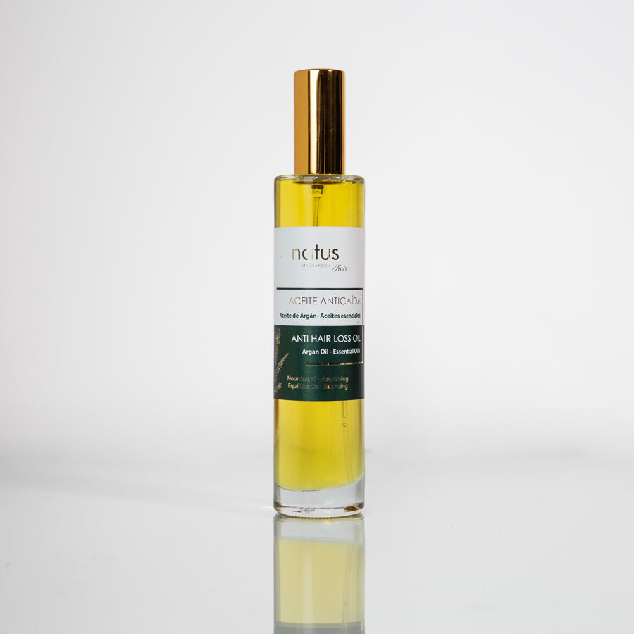 Aceite anticaída con aceite de Argán y aceites esenciales
