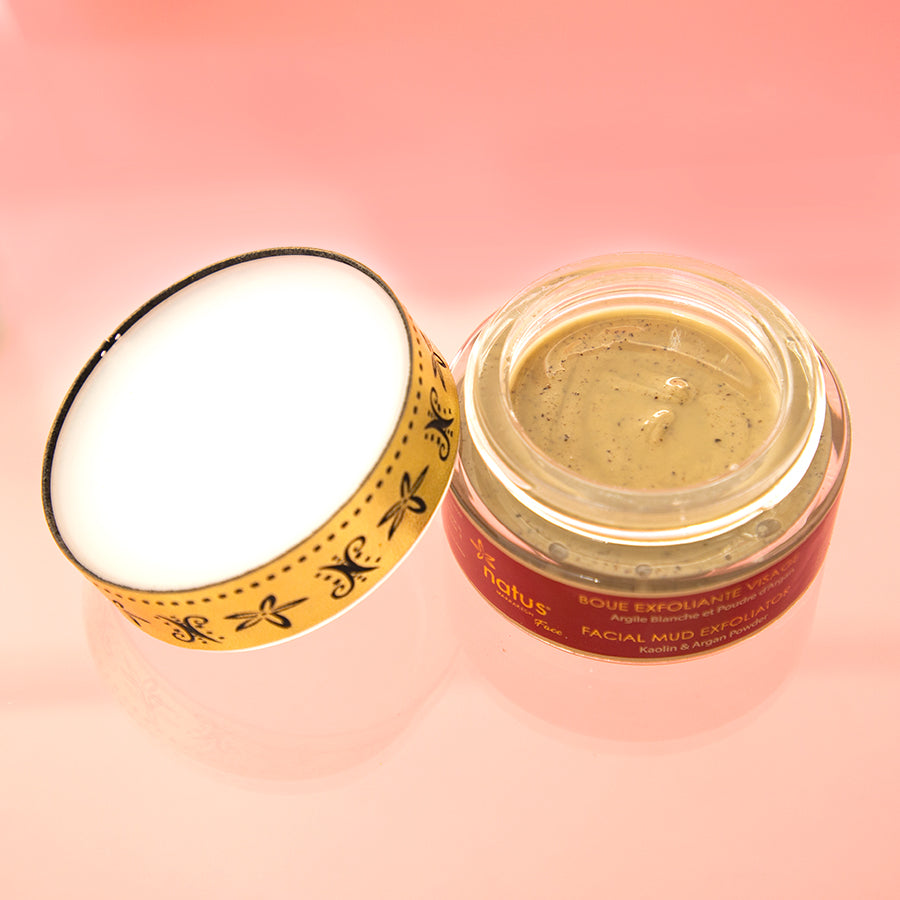 Facial Exfoliating Mud with White Clay and Argan Powder