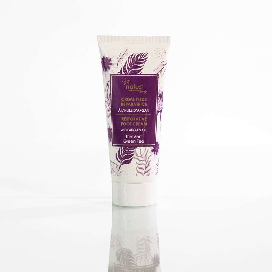 Crema reparadora de pies con Aceite de Argán y Té verde