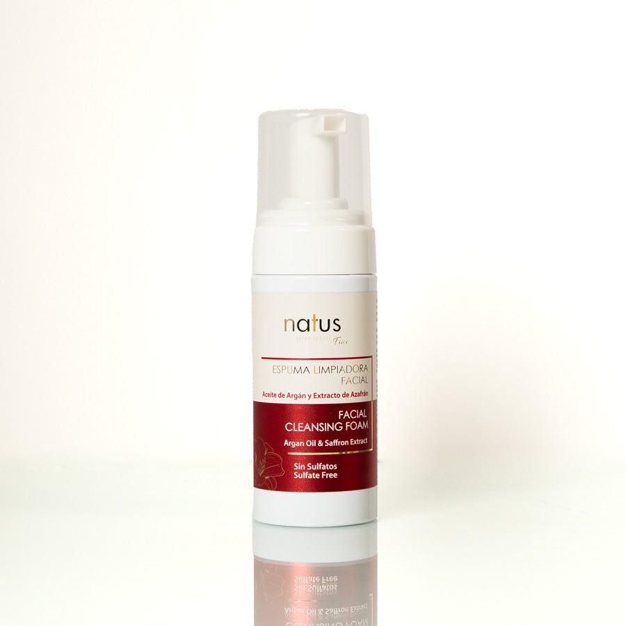 Schiuma detergente con olio di argan e zafferano