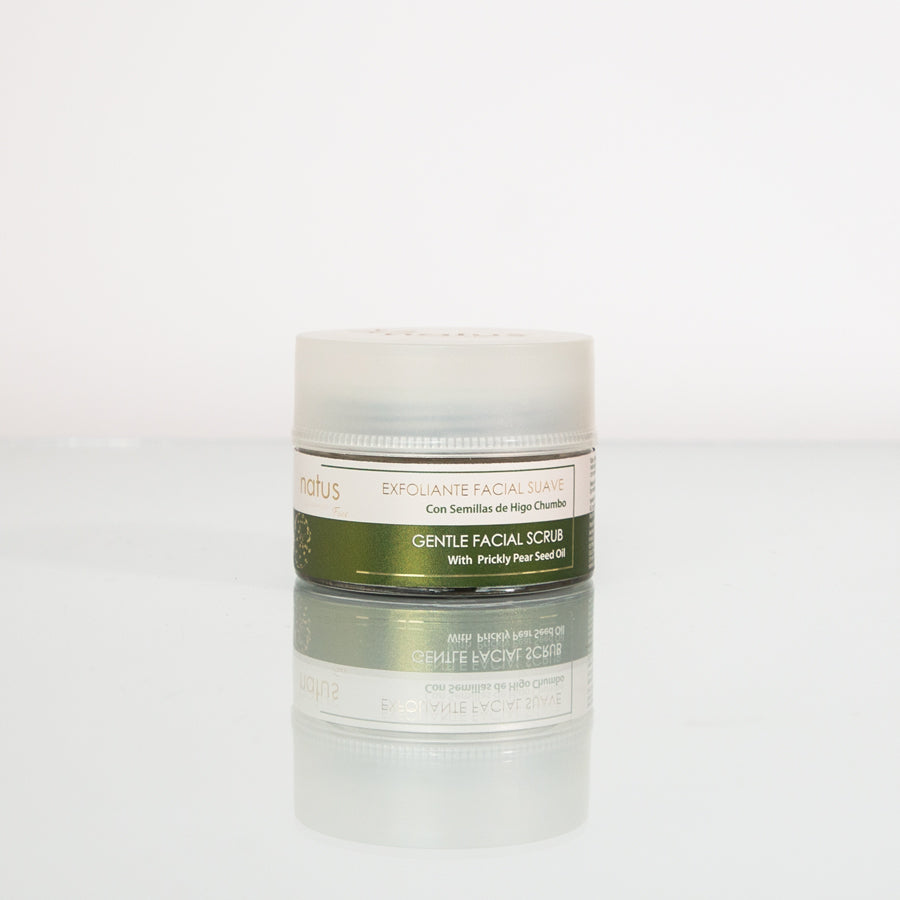 Exfoliante facial suave con semillas de higo chumbo