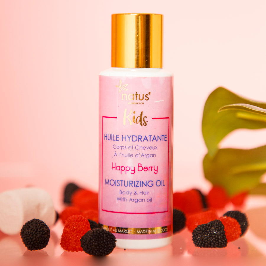 Happy Berry body and hair moisturizing oil