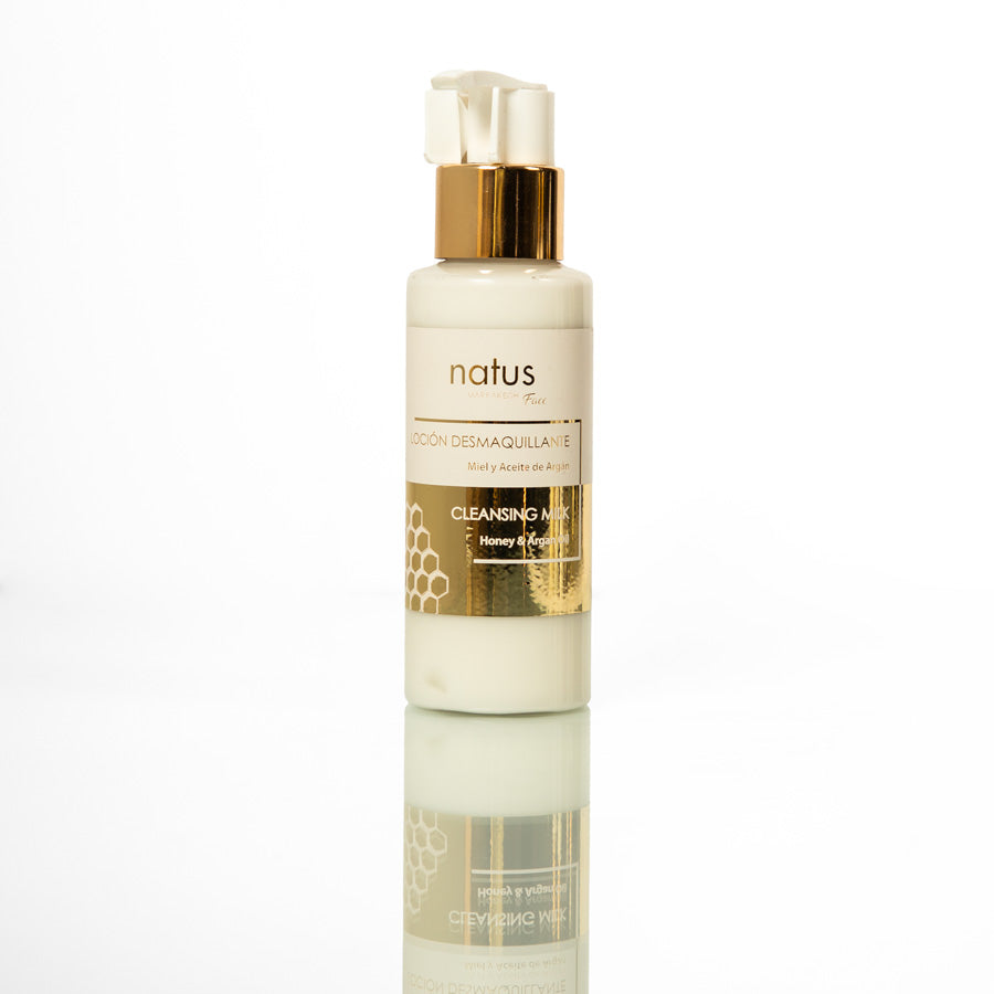 Leche desmaquillante con Aceite de Argán y Miel 100ml viaje