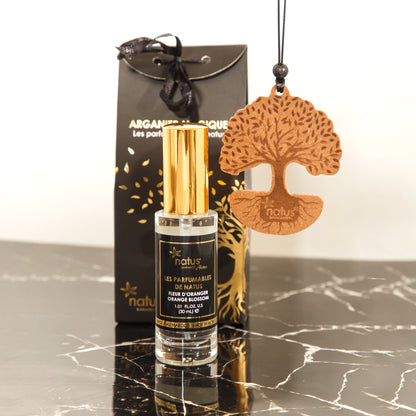 Parfumable pack (perfume + 1 wooden argan tree + Organza) 