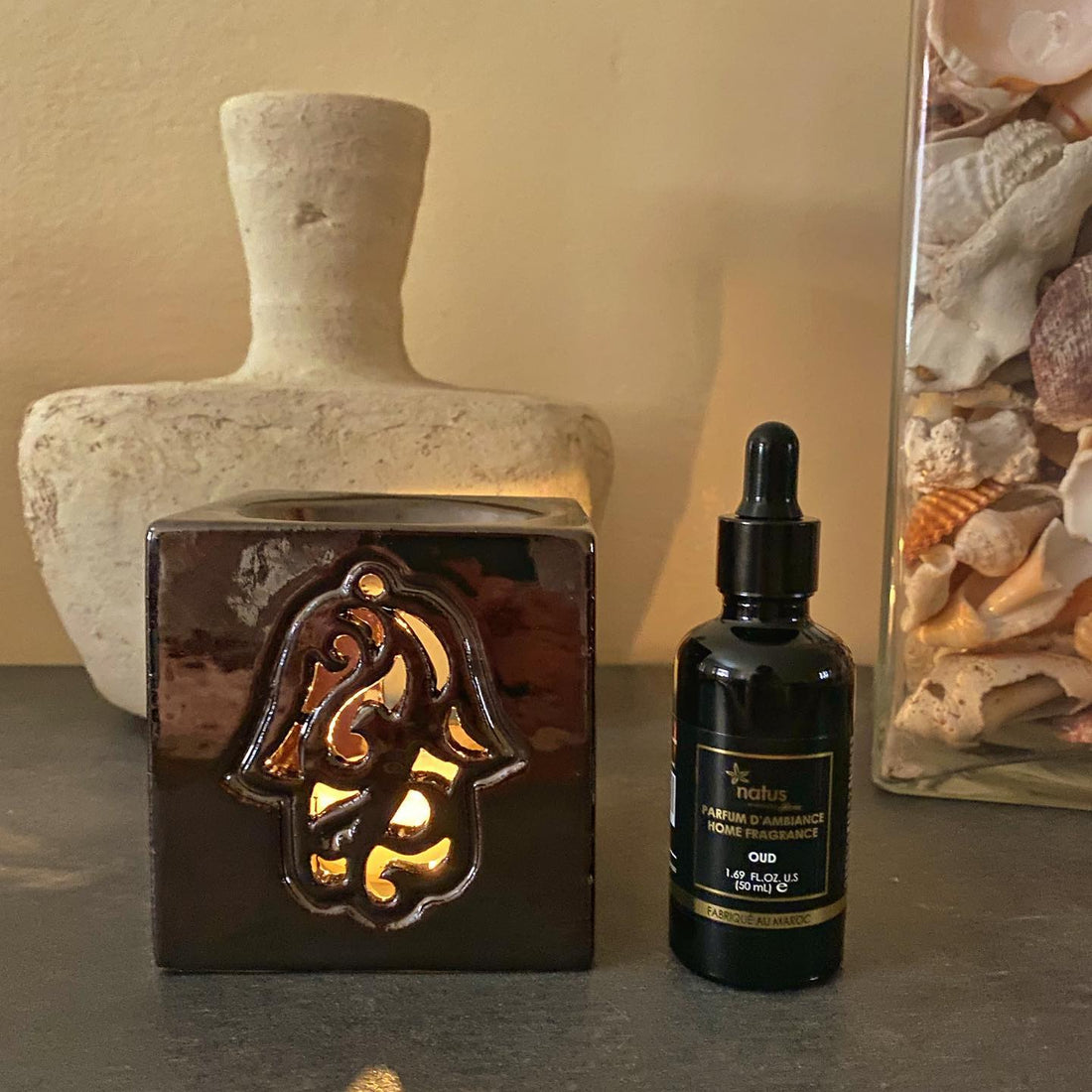 Mano di Fatima - Diffusore di profumo in ceramica