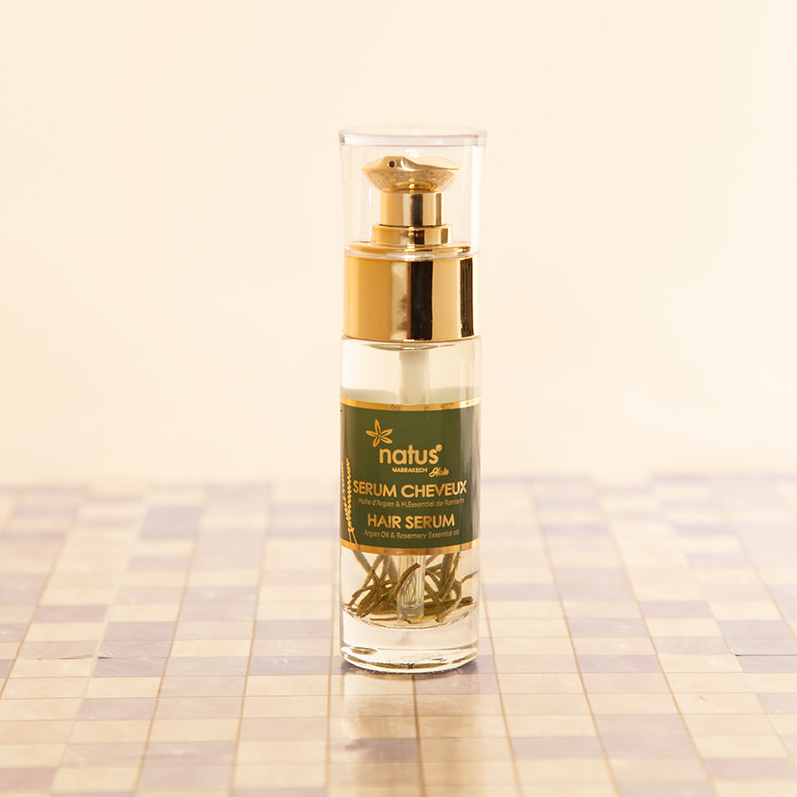 Argan oil and rosemary hair serum