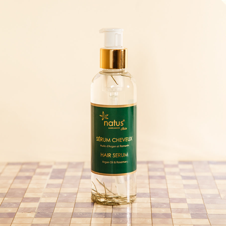 Argan oil and rosemary hair serum