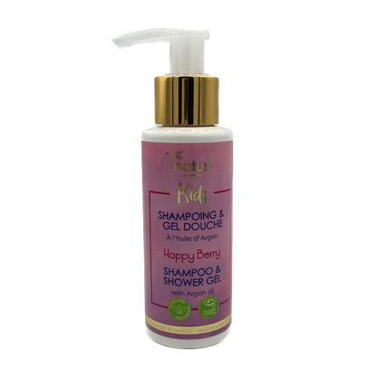 Body and hair shower gel with Happy Berry Argan oil